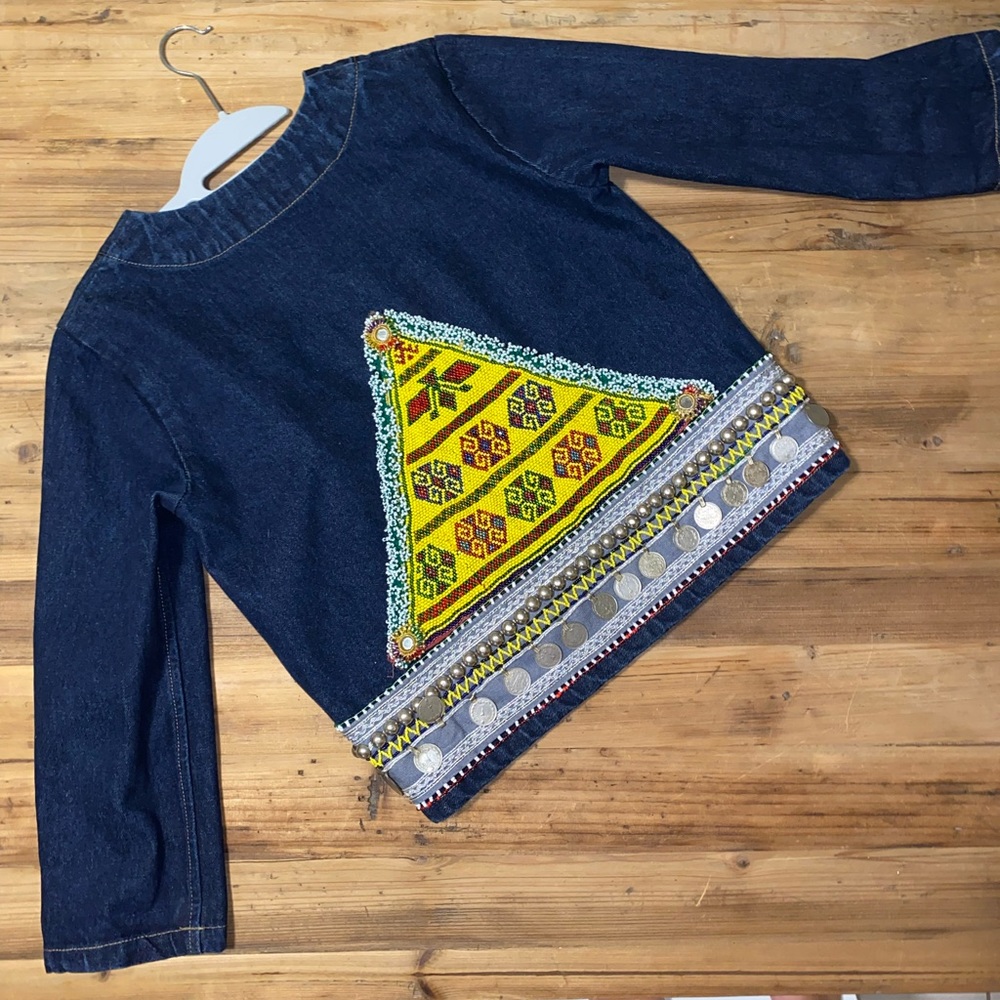 AOC Boutique Embellished Denim Jacket
